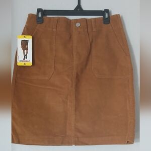 32 Heats Brown Mini Skirt
